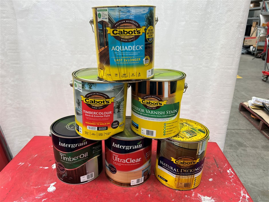 Assorted 4Lt Tins of Paint - Quantity 39 Tins
