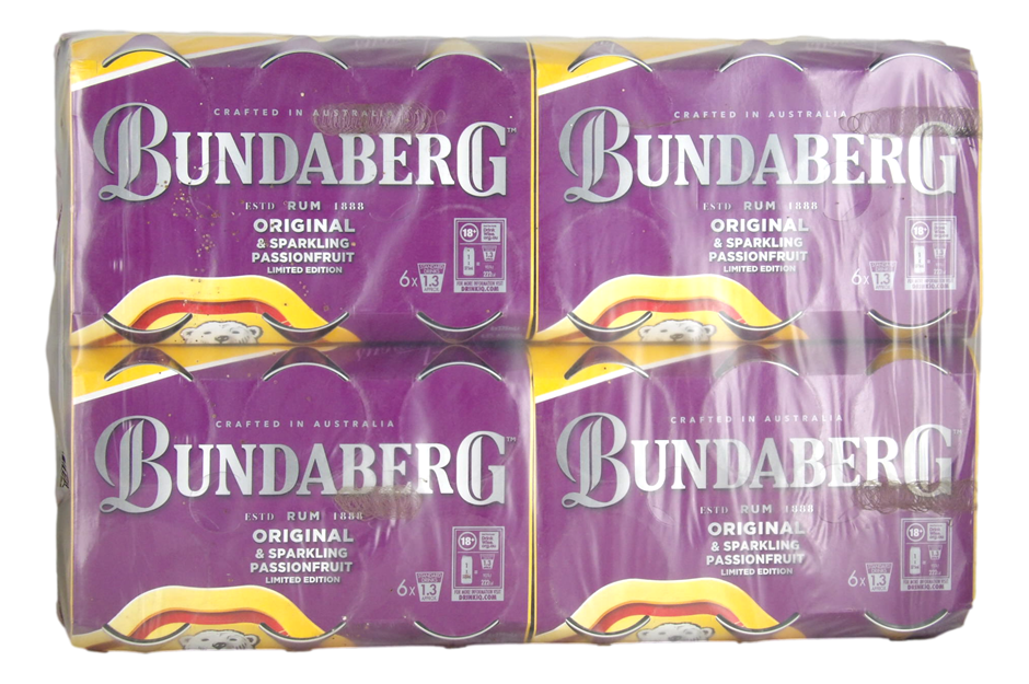 Bundaberg Rum Limited Editi Original & Sparkling Passionfruit (6x4x 375mL)
