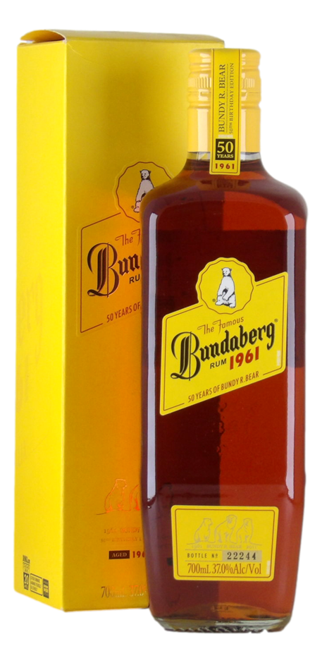 Bundaberg 1961 50 Years of Bundy R. Bear Rum (1x 700mL) Qld
