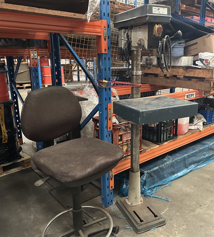 Oltre Machinery Drill Press & Chair