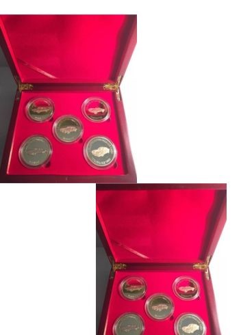 2016 Boxed Set of 5 x 1 oz Muscle Car Series 1 Gold HGE Eddition LTD