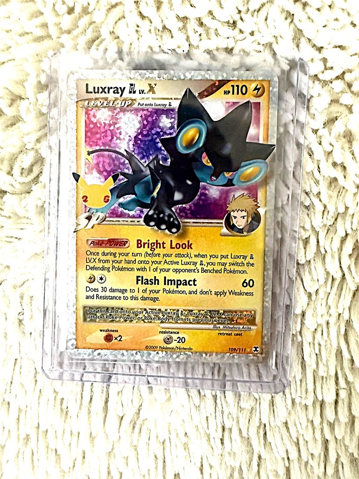 Luxray GL Lv.X Celebrations 25th anniversary holo.