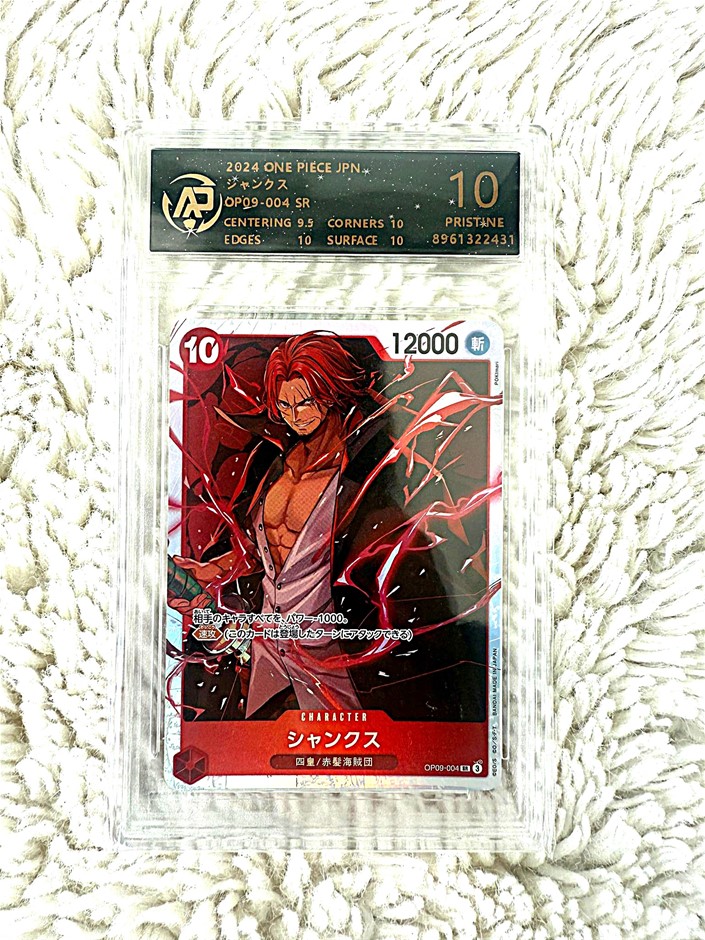 2024 One Piece TCG Shanks OP09-004 SR RPA 10 Pristine