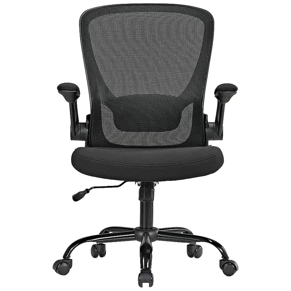 EUREKA OC06 Onyx Ergonomic Task Chair, Black.