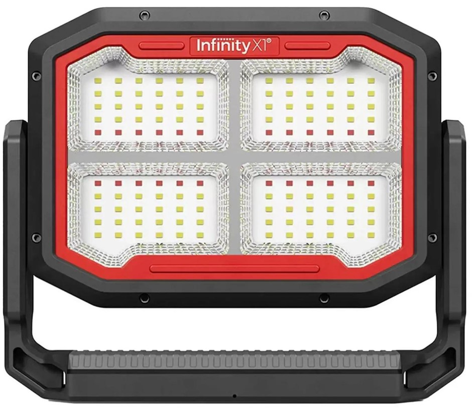 INFINITY X1 Dual Powered Solar Work Light, 3000 Lumen. NB: Minor use, not i