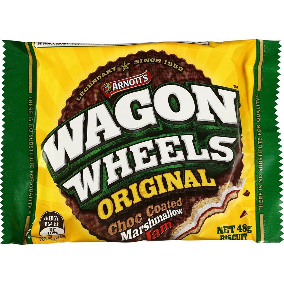 23 x WAGON WHEELS Original Choc Coated Marshmallow Jam, 48g. Best Before: 0