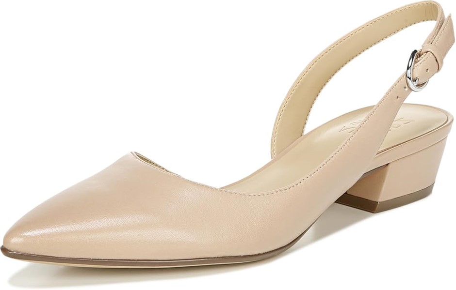 NATURALIZER Women's Banks Slingback Pointed Toe Low Heel Pump, Size US9.5 /