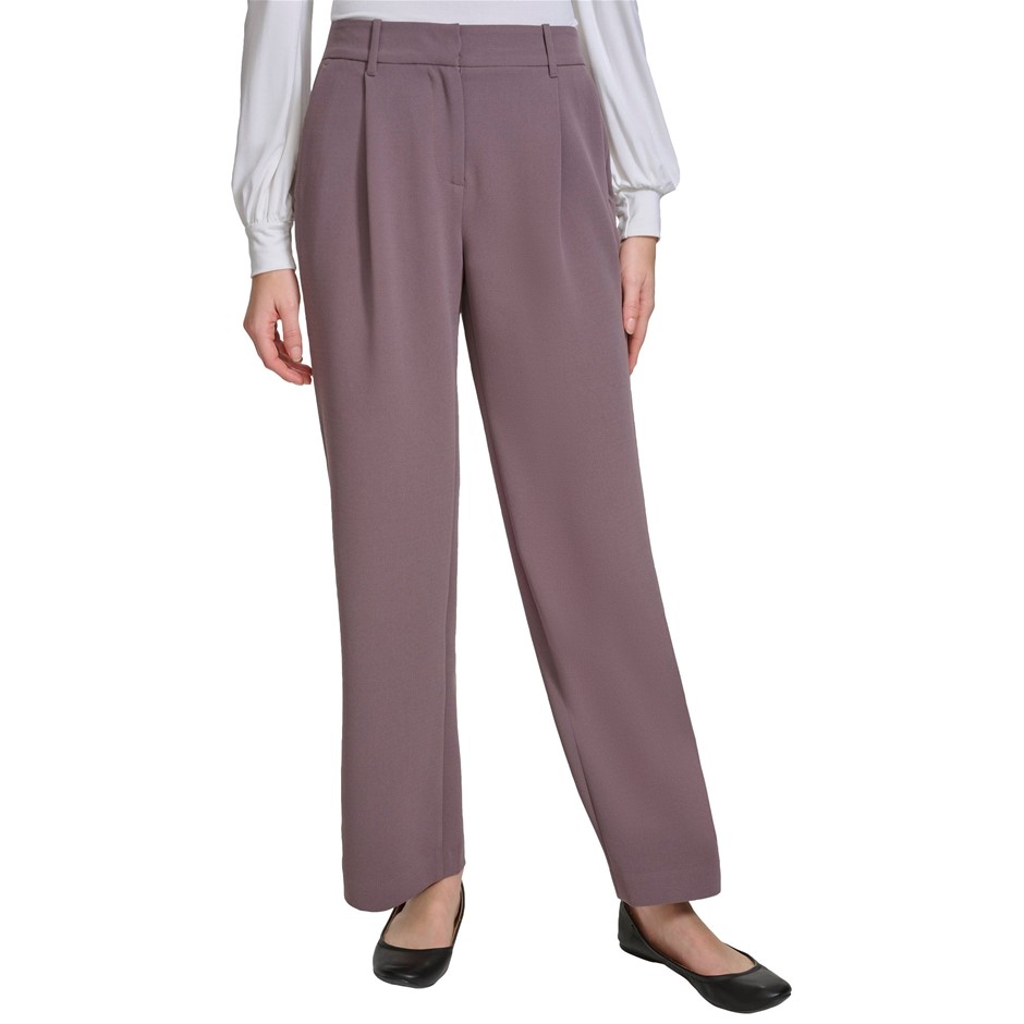 DKNY Women's Wide Leg Pant, Size 6, Faded Purple (JQU). Buyers Note - Disc