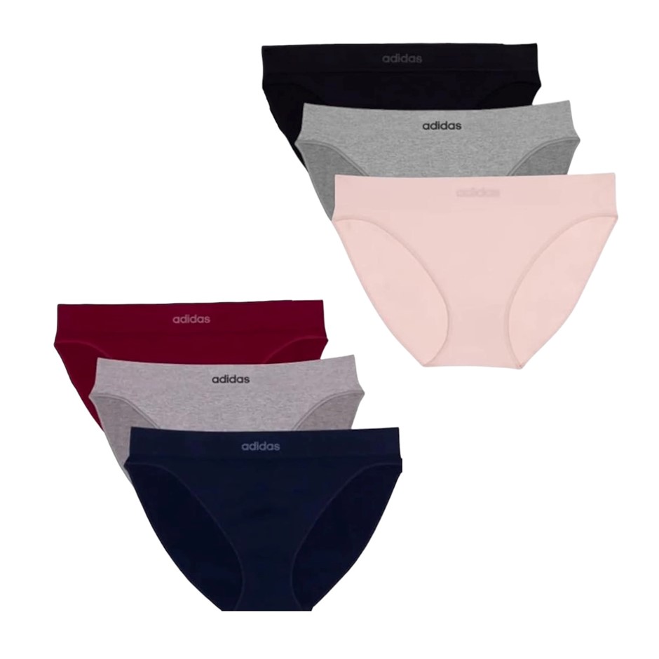 8 x ADIDAS Women's Underwear, Size XL, Assorted Colours. NB: image for styl