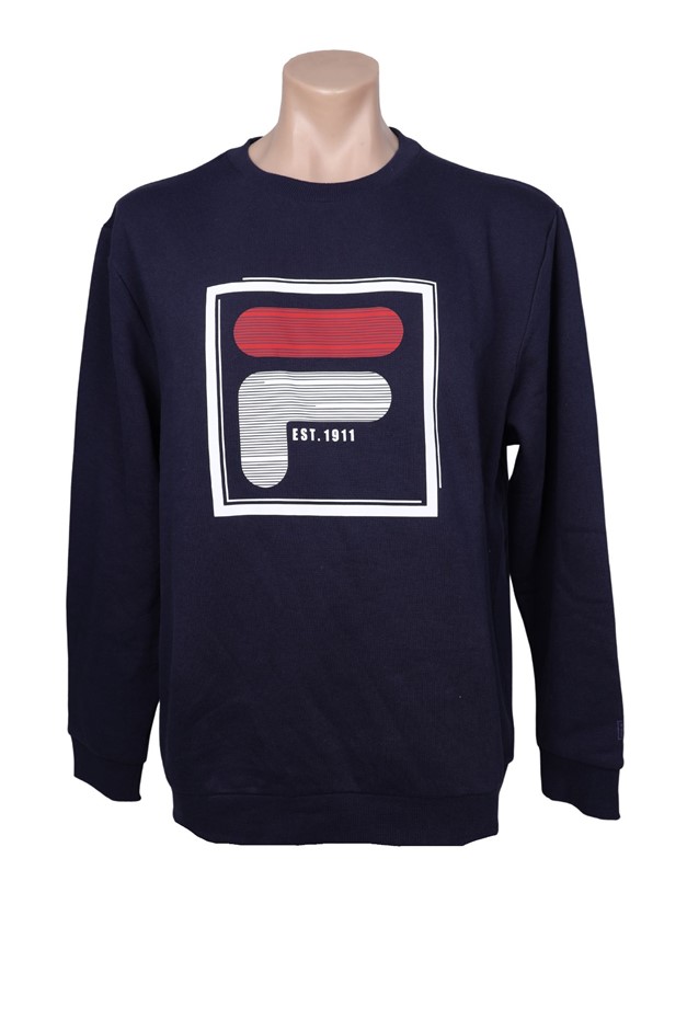 FILA Ridge Crew, Size 2XL, 60% Cotton, New Navy (777), 163260. Buyers Note