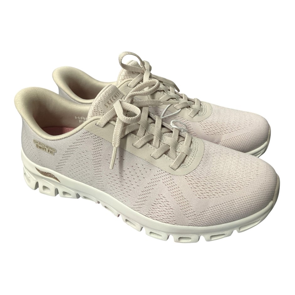SKECHERS Women's Glide Step Shoes, Size US8, Tan (NAT), 179276. Buyers Not