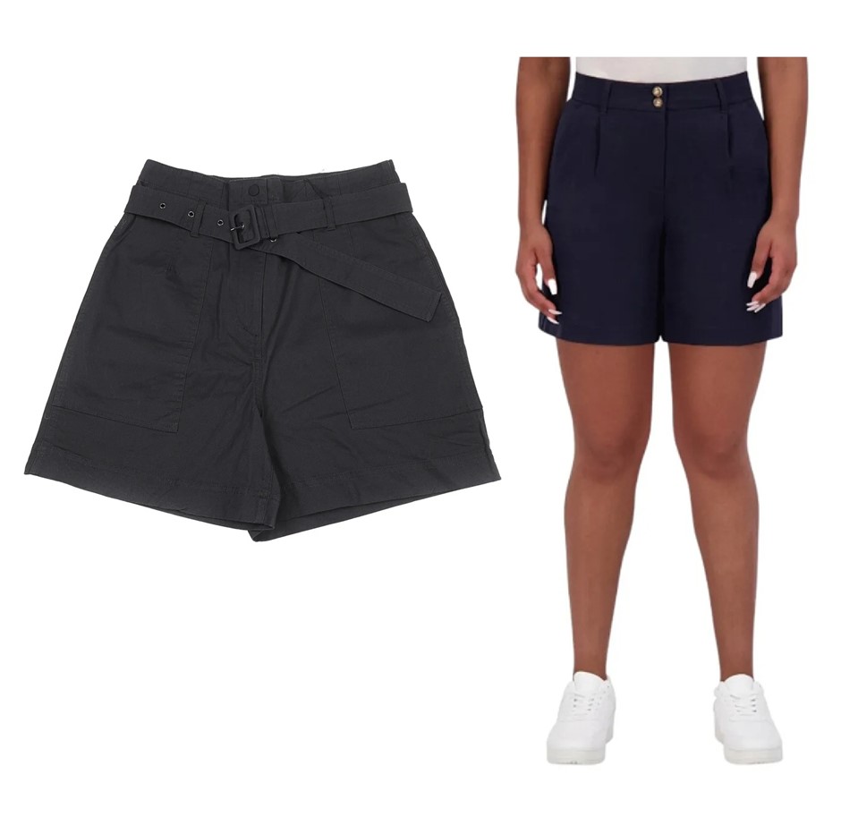 2 x Women's Shorts, Size 10, Incl: SABA & ANDREW MARC, Charcoal & Night Sky