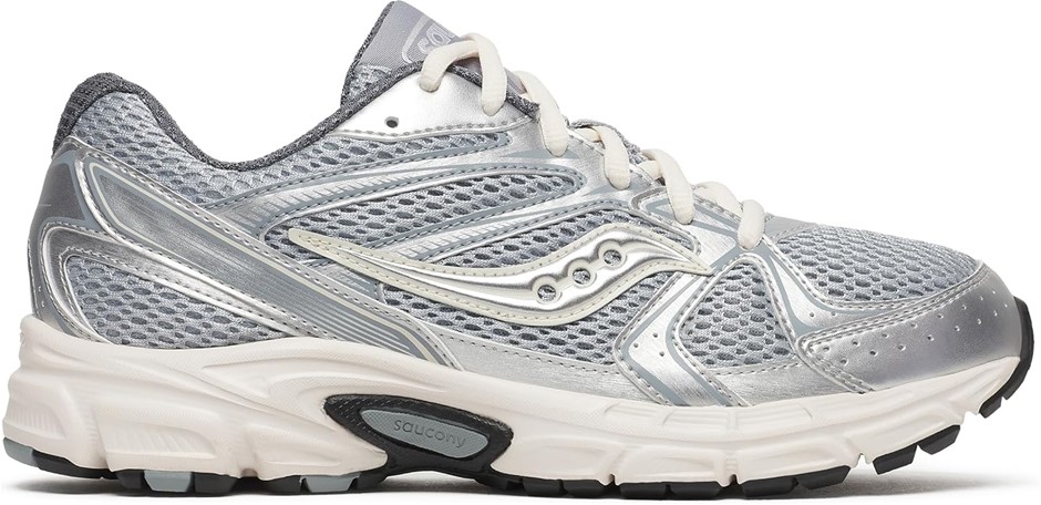 SAUCONY Women's Ride Milennium Sneaker, US11/EU43, Silver/Cream, (S60812).