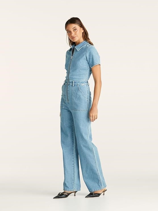 LEE Women's Grace Boilersuit, Size 10, Brooklyn Blue, L/652529/H97. RRP: $2