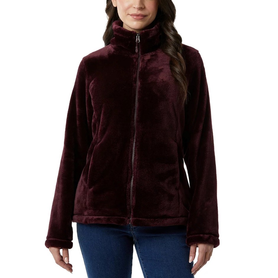 32DEGREES Women's Faux Fur Jacket, Size L, Purple. Buyers Note - Discount