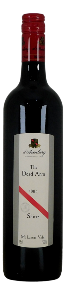 d'Arenberg The Dead Arm Shiraz 2005 (1x 750mL), McLaren Vale.