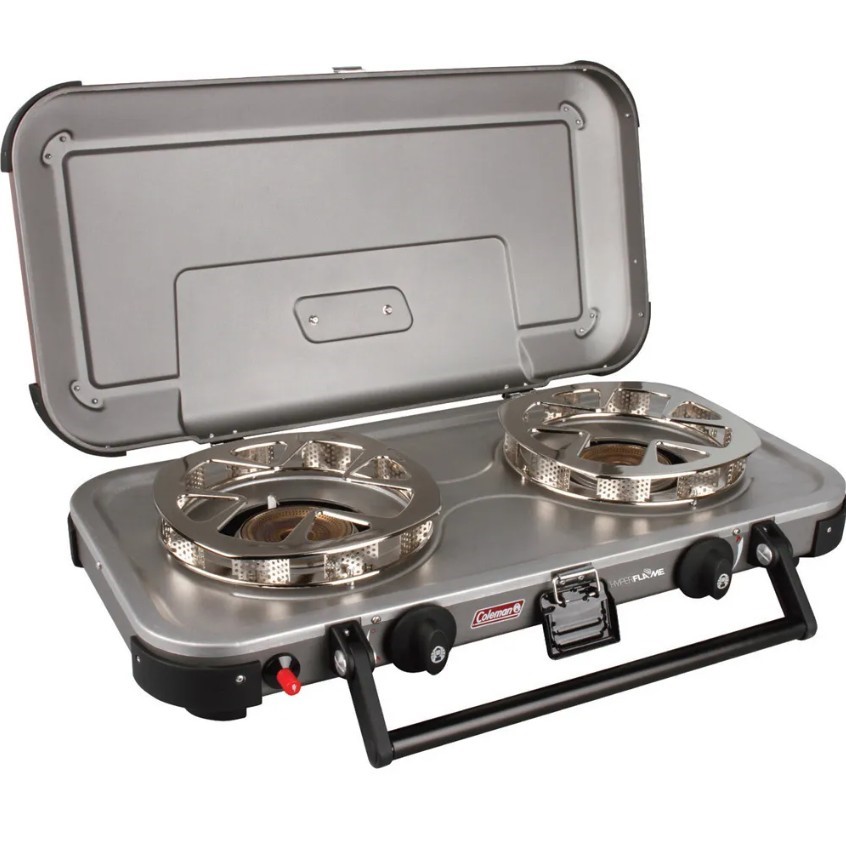 COLEMAN HyperFlame FyreKnight 2 Burner Stove. NB: Has been use & Not in Ori