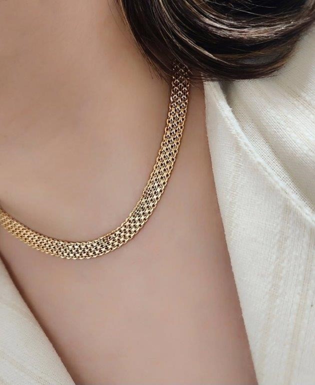 18K/Italy Stamped Yellow Gold Filled Chain -50MM-12mm