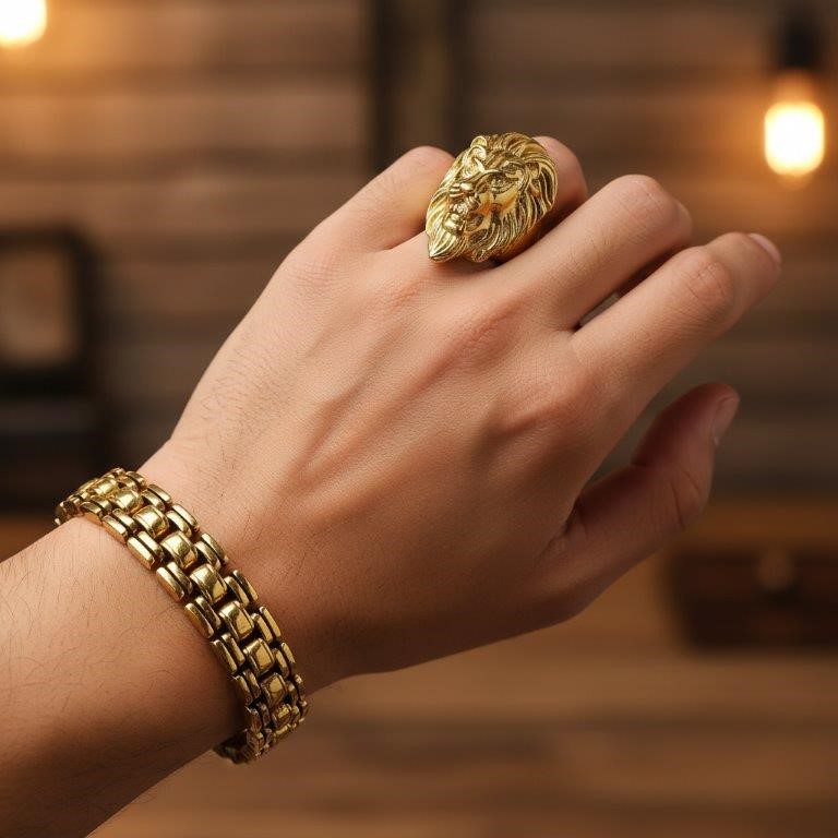 Italy Stamps 925 Silver Hip Hop Men's Ring (Stamps)-11 US