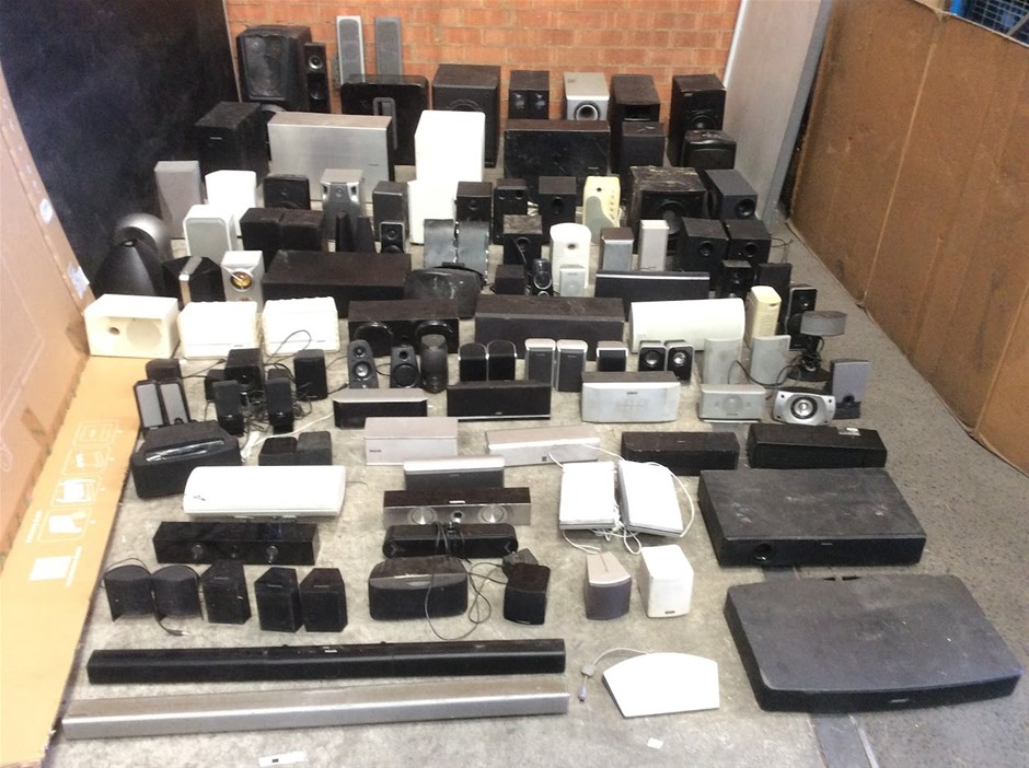 Mixed Home Audio Speakers & Soundbars Lot (Various Brands)