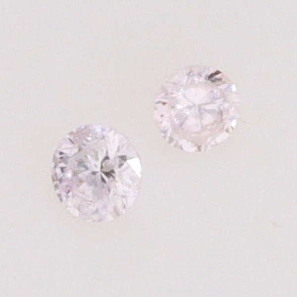 0.024ct (2pcs) Fancy Pink Diamonds