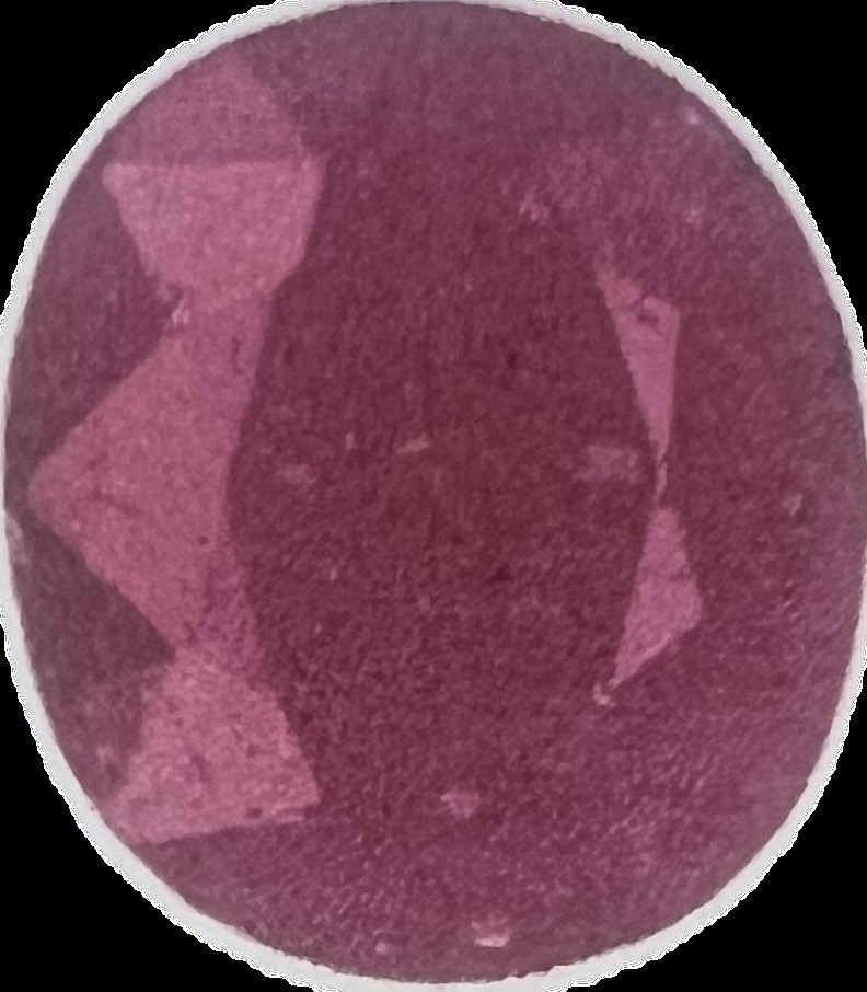 4.85carats natural red ruby certified oval shape