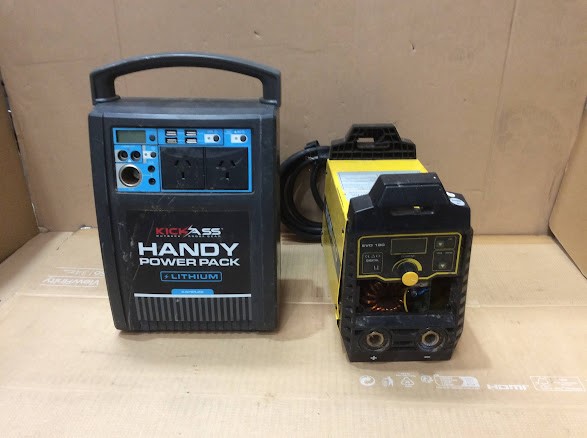 Bossweld EVO 180 Inverter Welder&KickAss Handy Pack Lithium (Lot of 2)