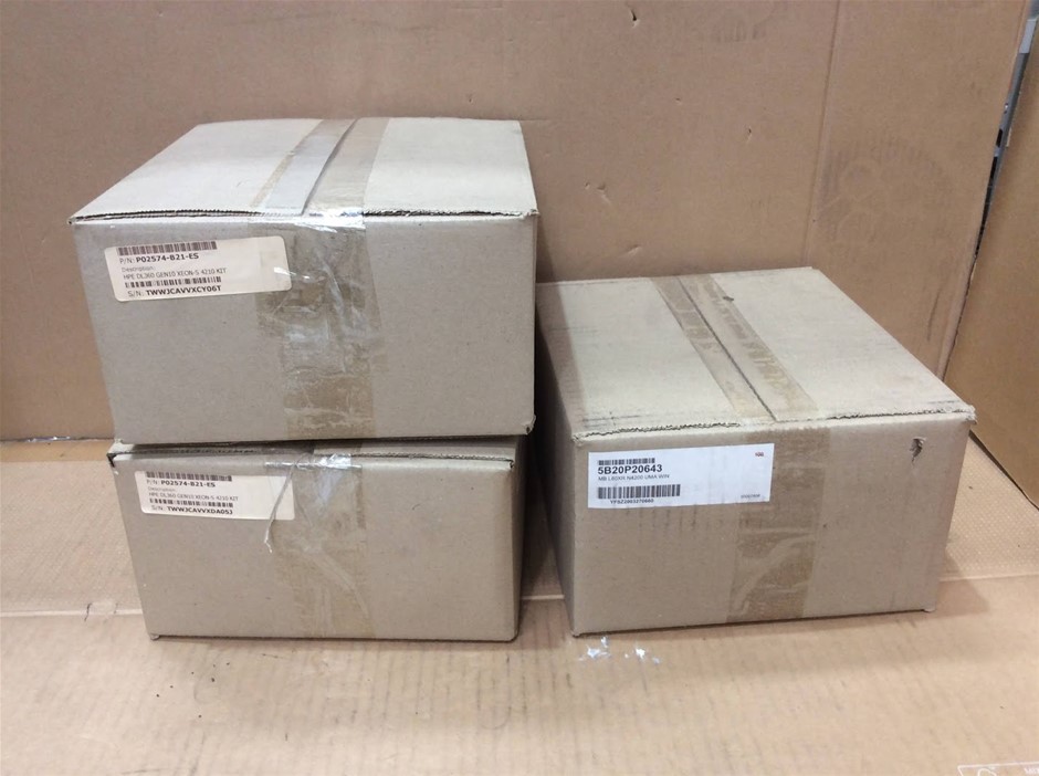 HPE DL360 Gen10 Xeon-S 4210 Server + Lenovo L80XR N4200 MB (Lot of 3)