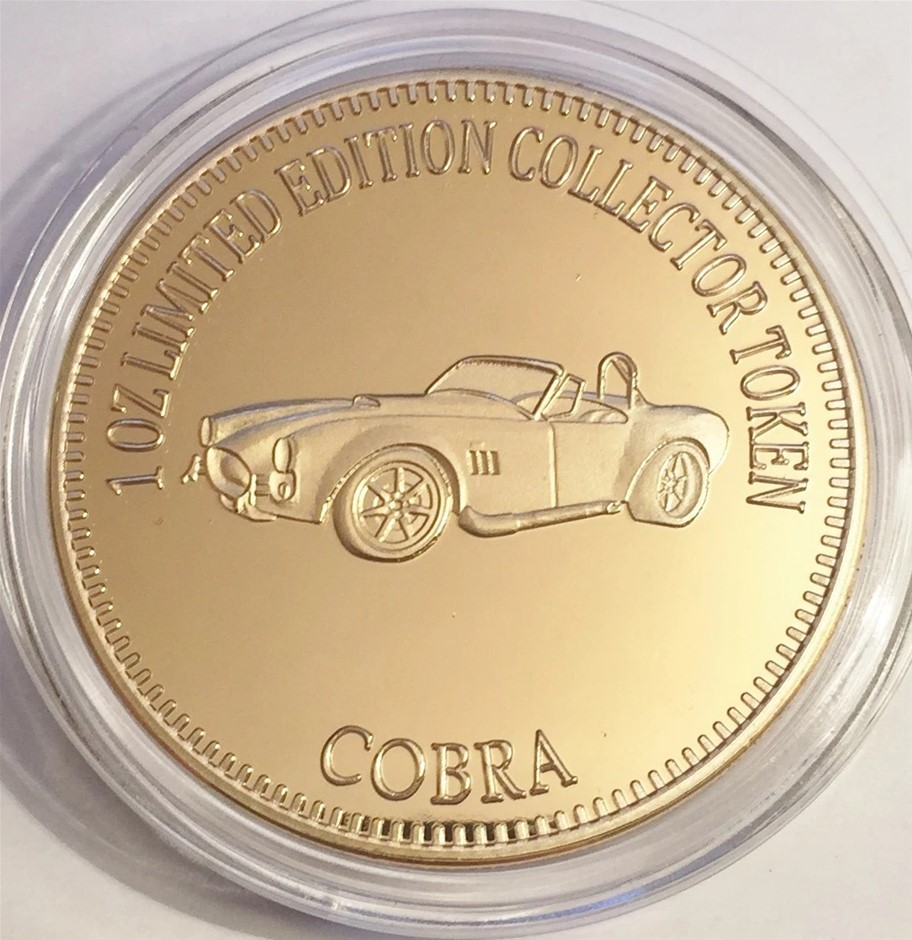 NEW 2016 "COBRA" M/Car Series 2 1 0z HGE 999 24k Gold Coin LTD 2,500
