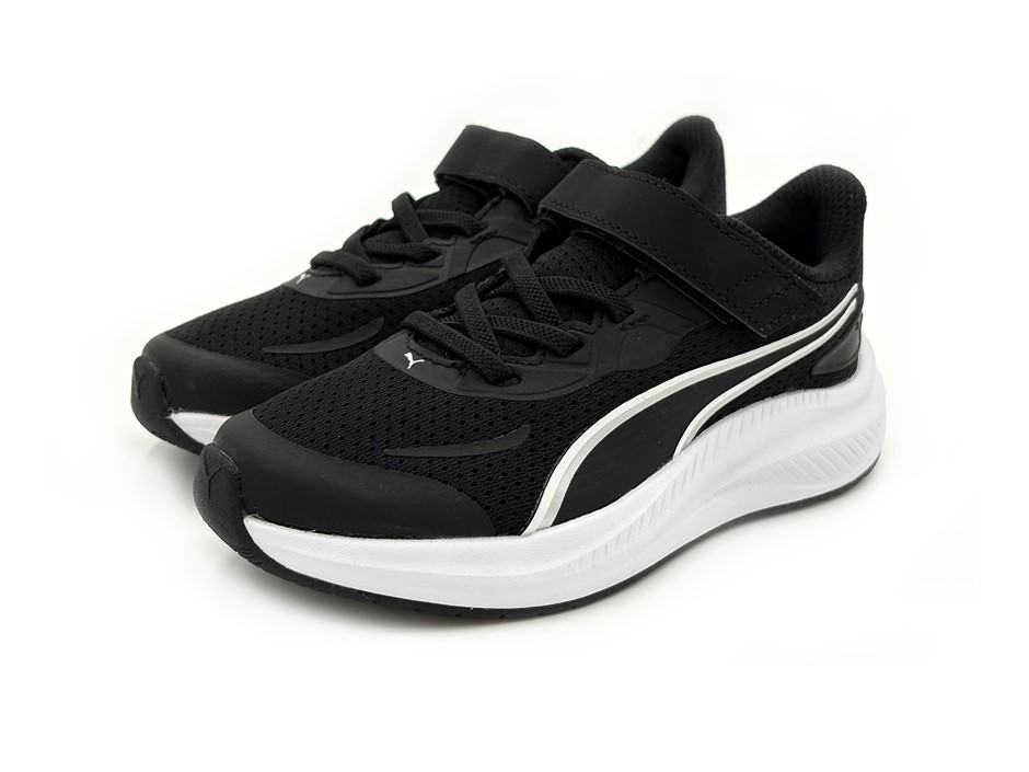 PUMA Kids' Skyrocket 2 AC+ PS Shoes, Size US3C, Black/White (01), 233057.