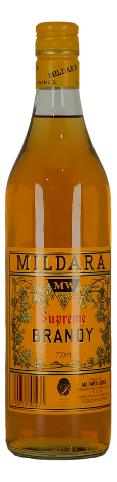 Milldara Victoria Supreme Brandy Brandy NV (1x 750mL), VIC.