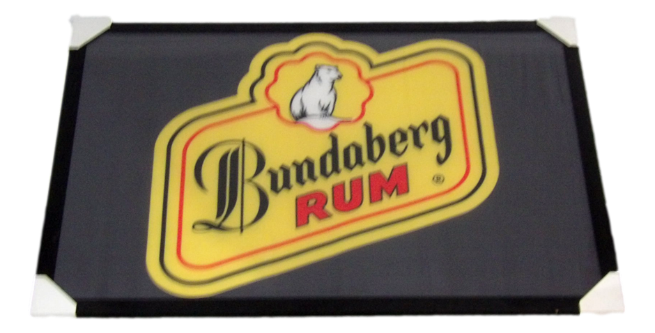 Sydney P/Up ONLY - Framed Bundaberg Rum (Registered) Flag 94x129cm