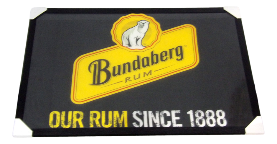 Sydney P/Up ONLY - Framed Bundaberg Bear Flag 94x129cm