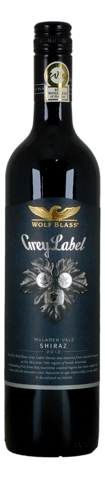 Wolf Blass Grey Label Shiraz 2012 (1x 750mL), Barossa Valley.