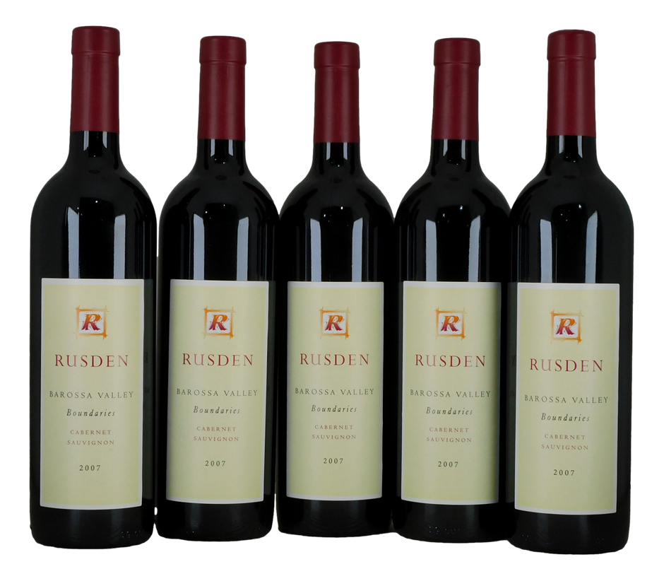 Rusden Boundaries Cabernet Sauvignon 2007 (5x 750mL), Barossa Valley.