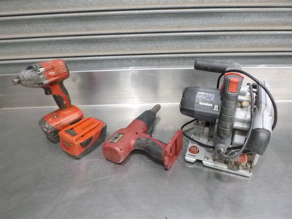 Power Tools, Box Of Assorted Brands