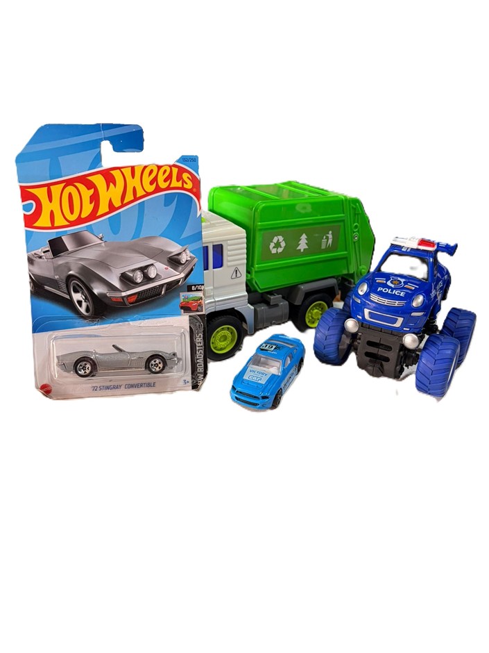 4x Assorted Kids Car Toys