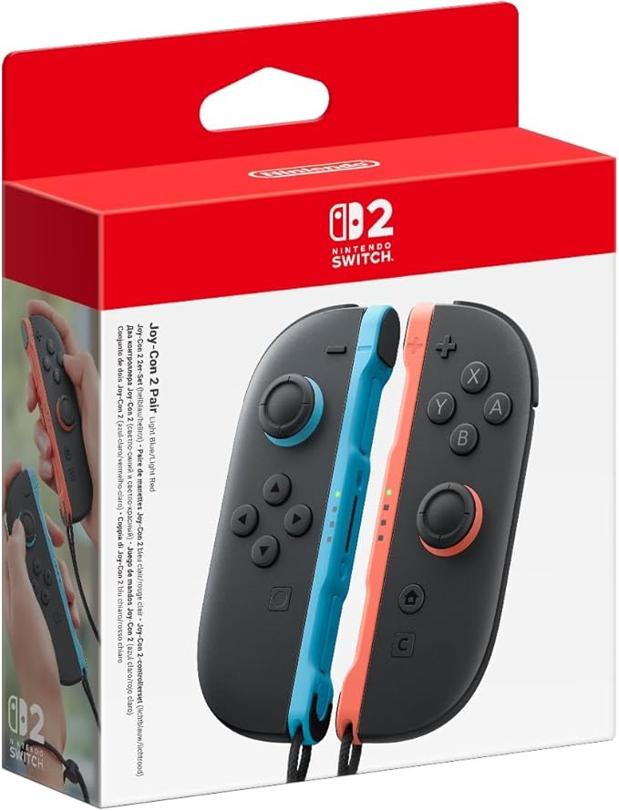 Nintendo Switch 2 Joy-Con 2 Pair - Light Blue & Light Red Buyers Note - Di