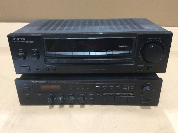 Kenwood KR-A3060&Vector Research VRX-3500A AM-FM Stereo Receivers (Lot of 2