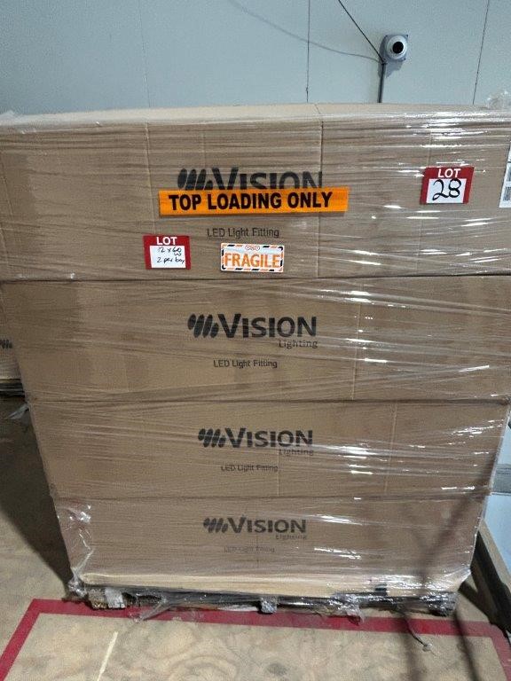 24 x VISION Cleanroom IP65 LED Light Fittings