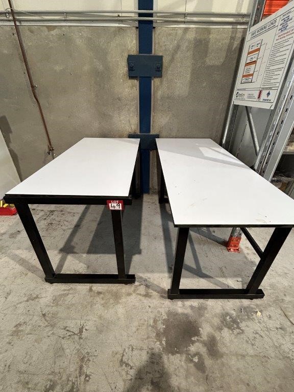 2 x Laboratory Benches with Wilsonart 20mm Compact Laminate Benchtops