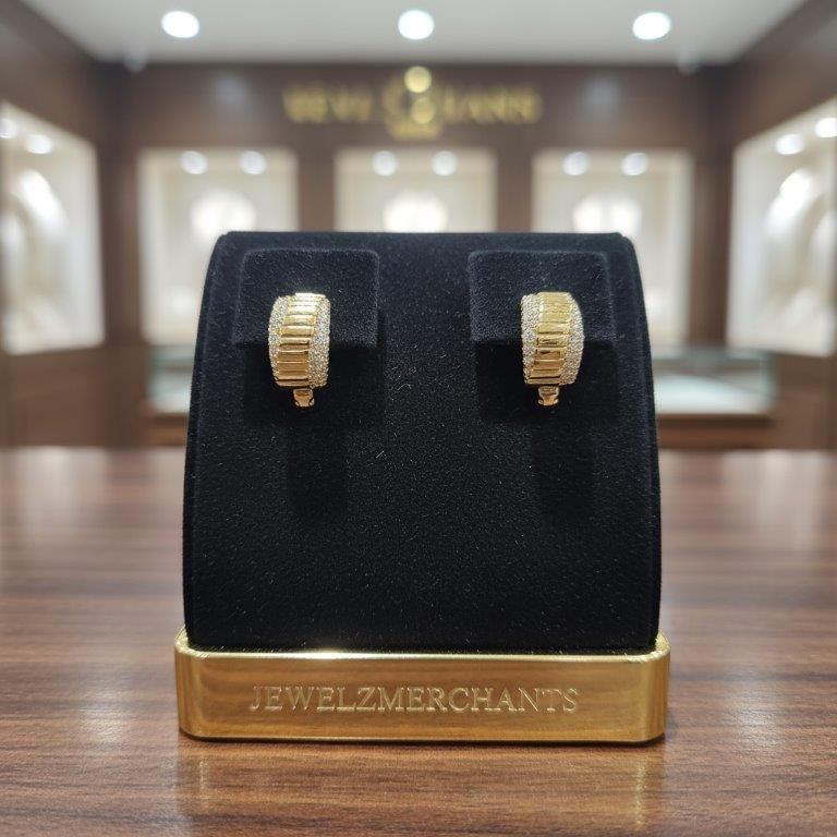 22K/Italy Gold Filled Earring -(stamped 22K/Italy)-Warranty Quality