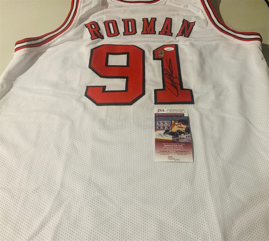 Dennis Rodman Signed Jersey