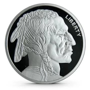 1/10oz Golden State Mint Buffalo Indian Head Silver Bullion Round