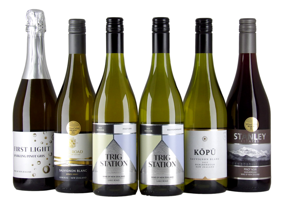 Mixed New Zealand Wine Pack (6x 750mL), NZ