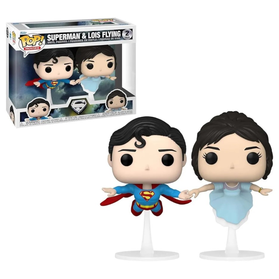 FUNKO POP! Movies DC: Superman & Lois Flying Vinyl Figures.