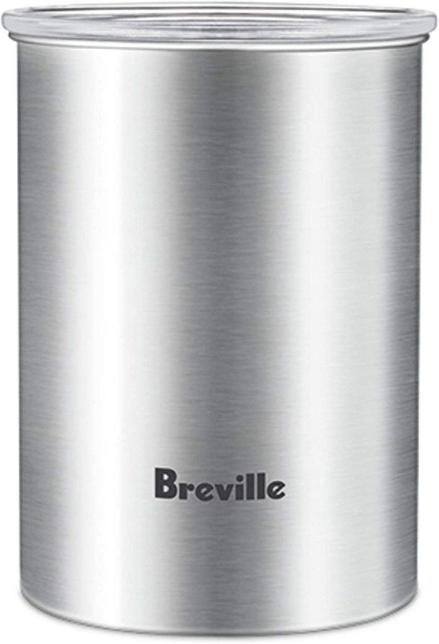 BREVILLE The Bean Keeper Coffee Canister, Silver, BES030BSS.