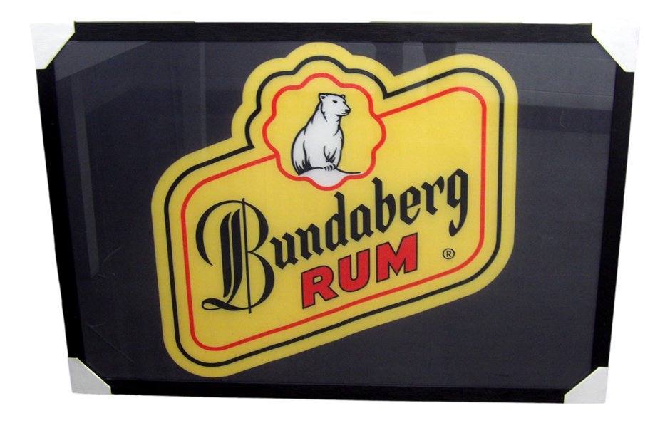 Sydney P/Up ONLY -  Framed Bundaberg Rum (Registered) Flag 94x129cm