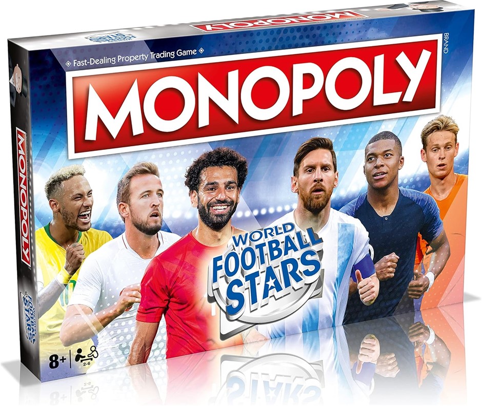 2 x Assorted MONOPOLY Board Games, Comprising: 1 x World Football Stars Edi
