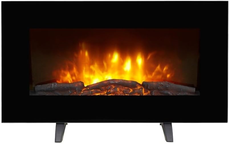 KOGAN SmarterHome™ 2000W Electric Fireplace Heater with Log Effect - KASHFH
